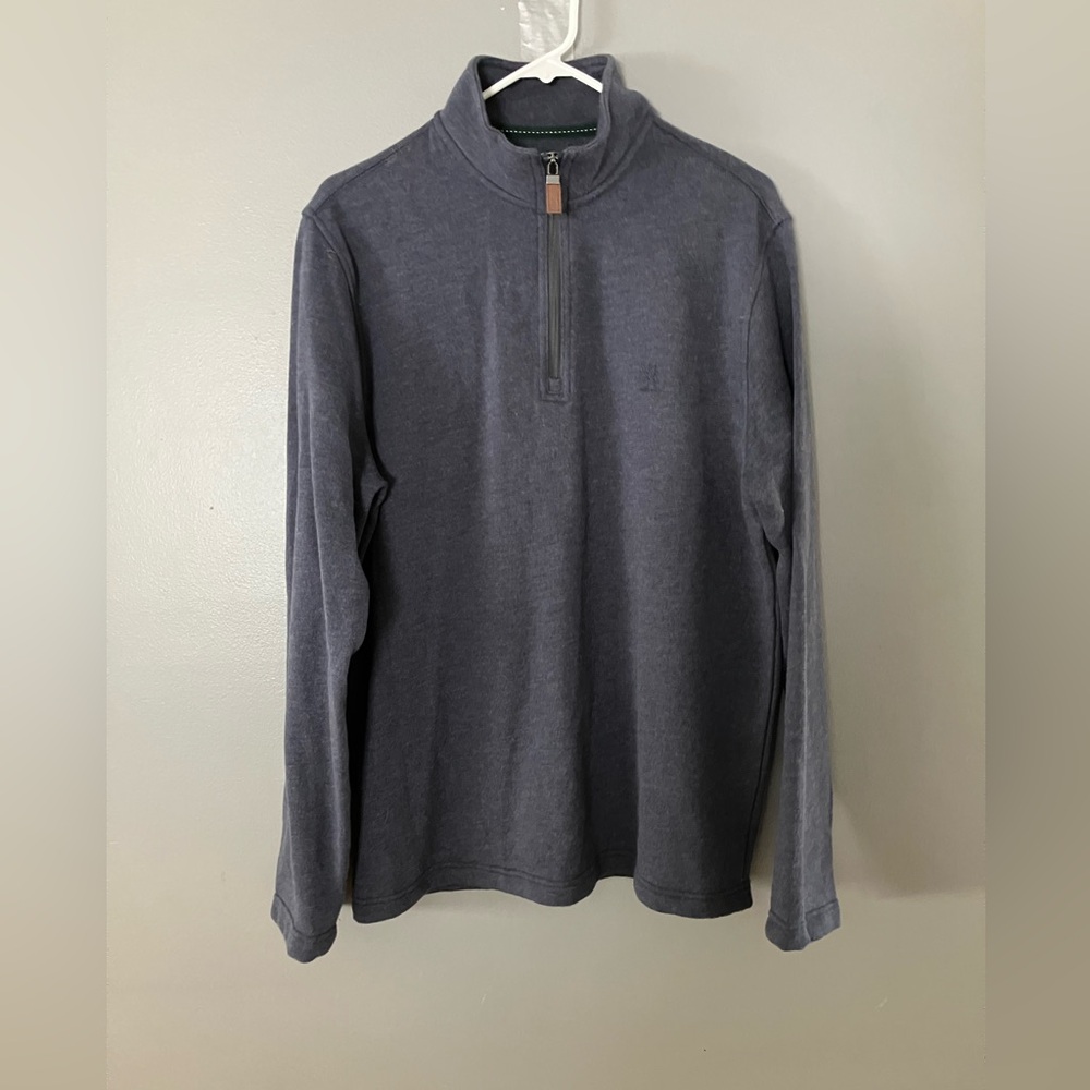 In Great Condition! G.H. Bass & Co Men's Gray Quarter-Zip Sweater